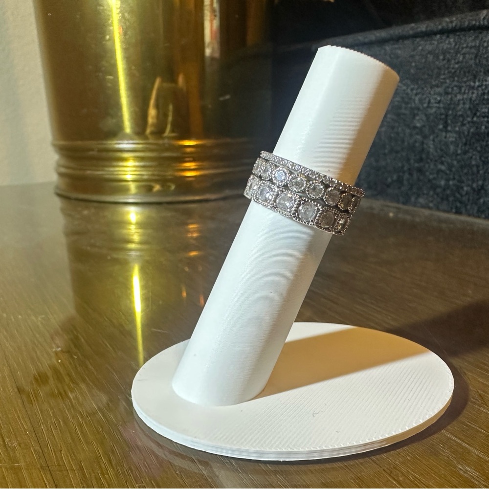 Elegant Silver Women's Ring Stack - image 2